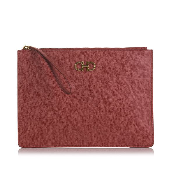 Salvatore Ferragamo Handbags - Pre-Loved Ferragamo Gancini Clutch